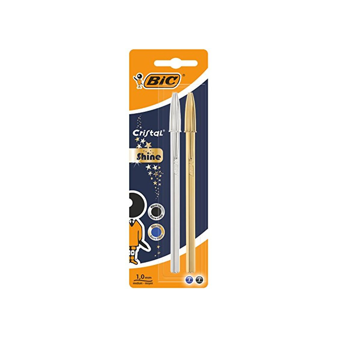 Electrónica BIC Cristal Celebrate - Pack de 2 bolígrafos