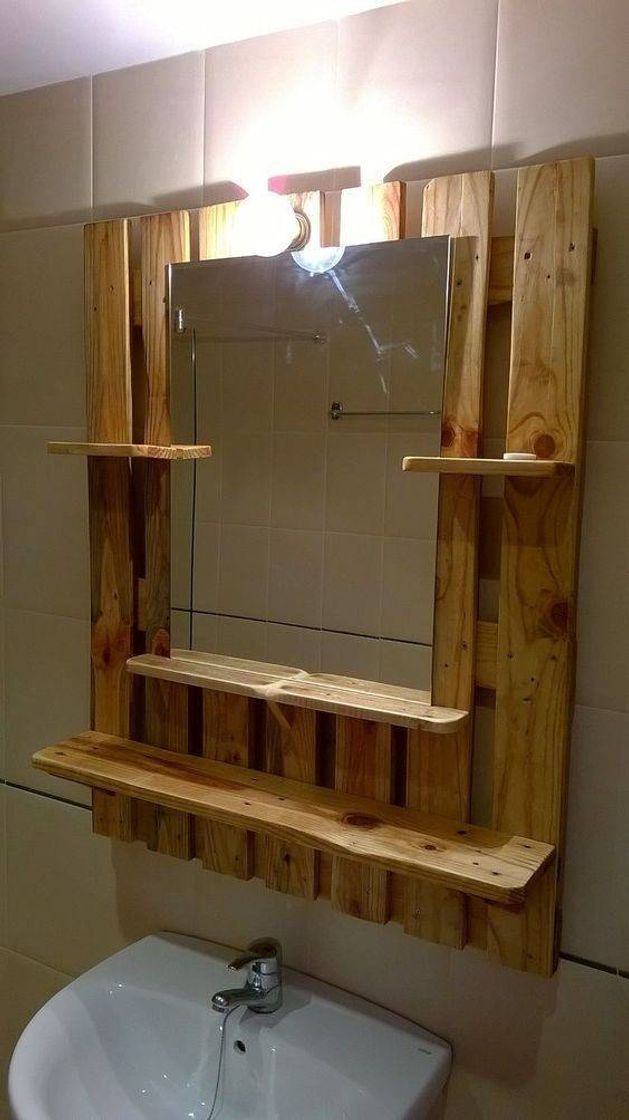 Social Decoração para banheiro com Pallets ✴️✨✨ fica bem descolado.
