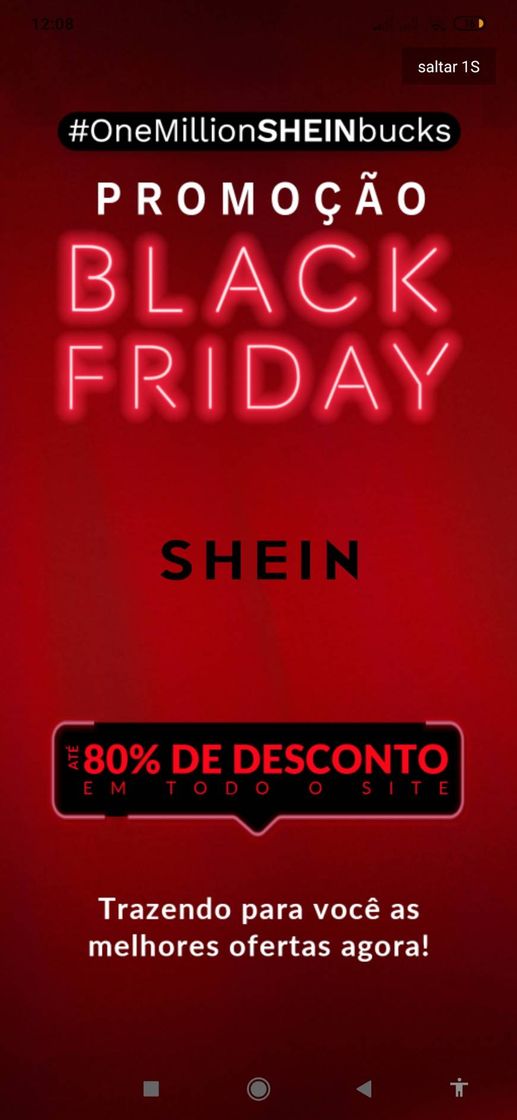 Moda Black Friday na shein