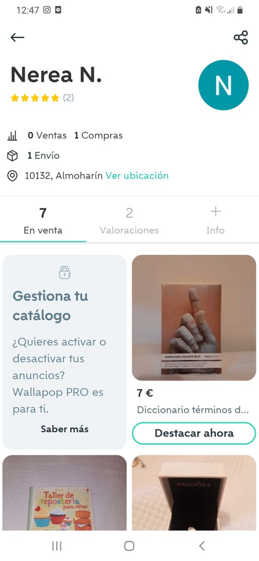 Moda Cuenta de wallapop