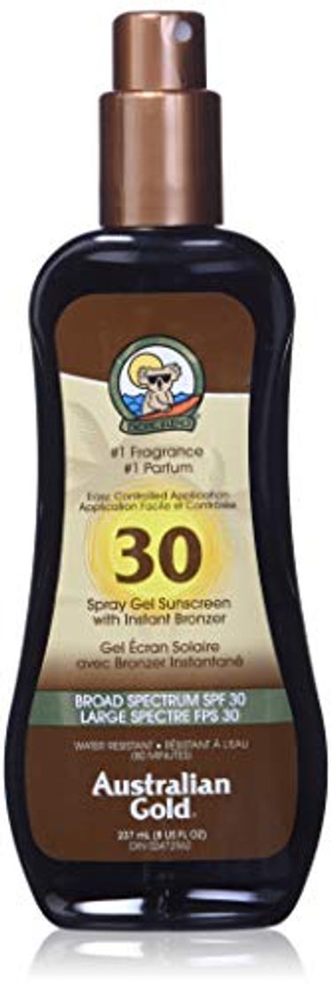 Social Australian Gold Sunscreen Spf30 Spray Gel With Instant Bronzer 237 ml 1
