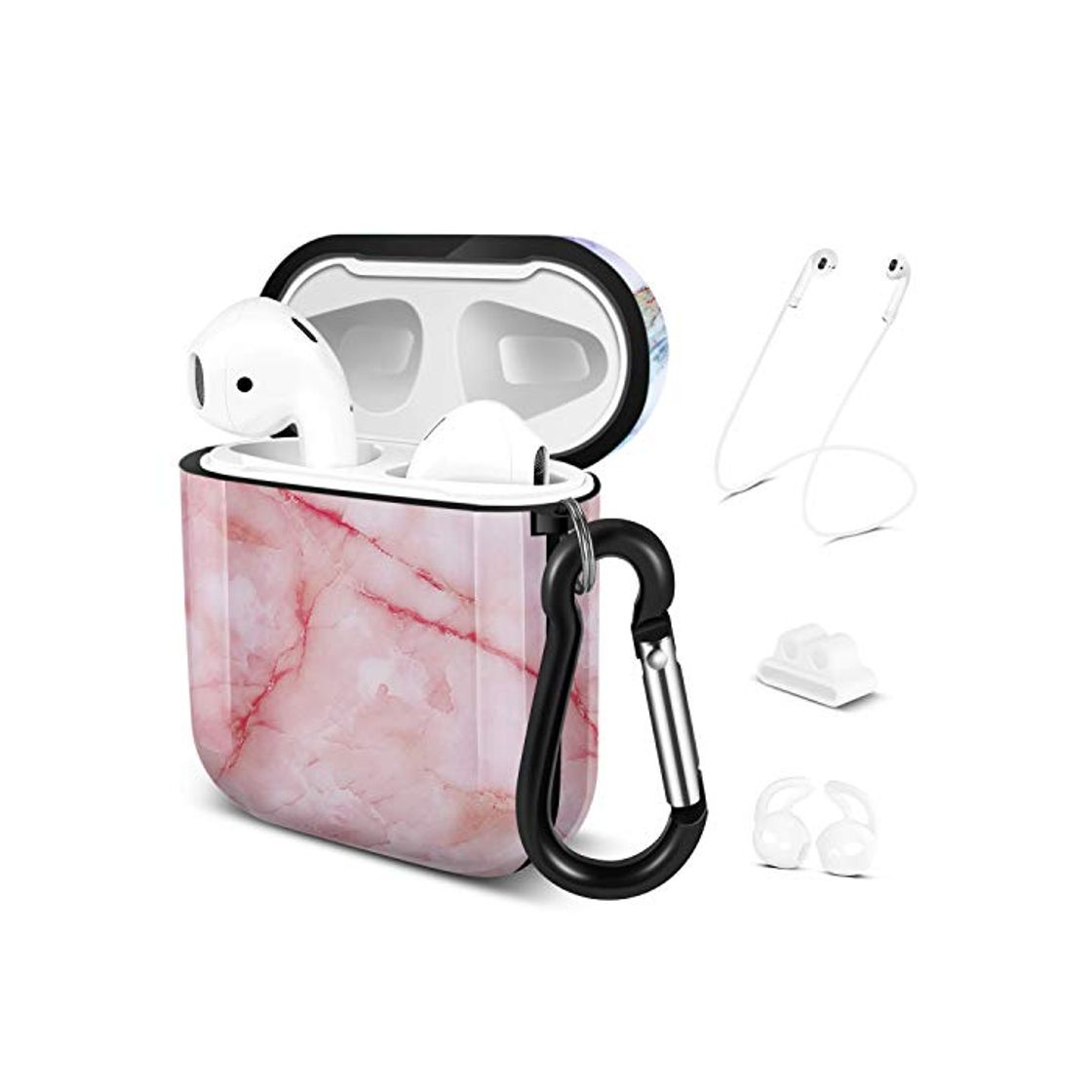 Electronic TNP Funda Protectora para Apple AirPods 1ra y 2da generación, Kit de