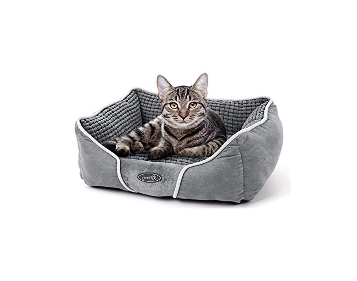 Product Pecute Cama de Perros y Gatos Básica Cama de Suave Gamuza para