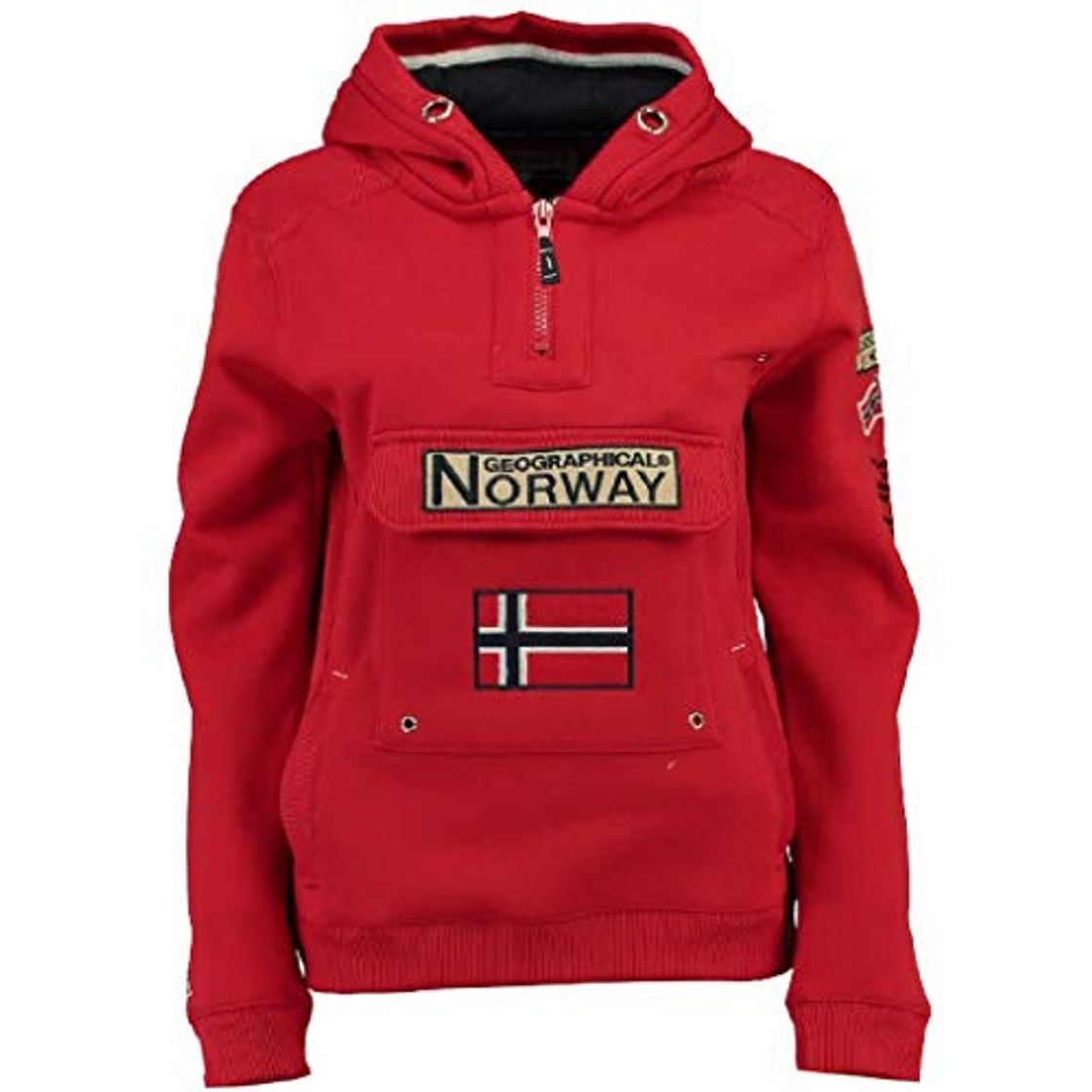 Fashion Geographical Norway Sudadera DE Hombre GYMCLASS Rojo S