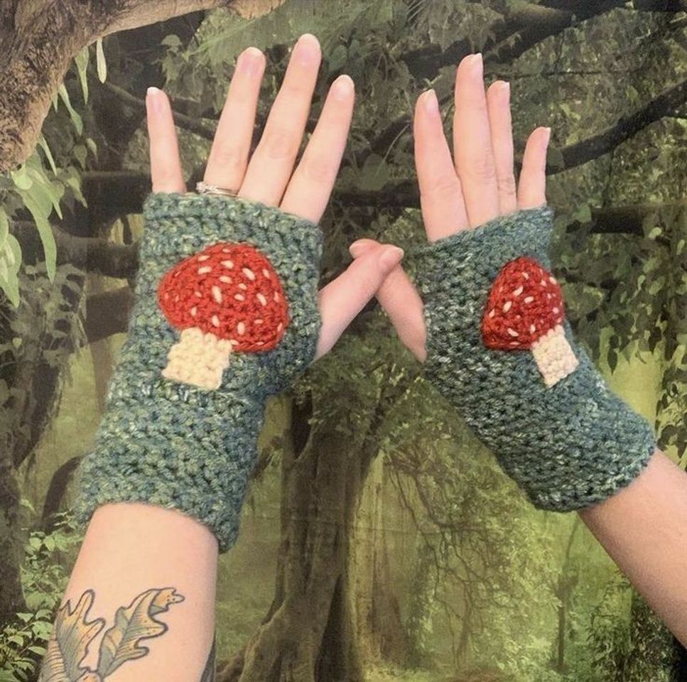 Moda crochet fingerless gloves