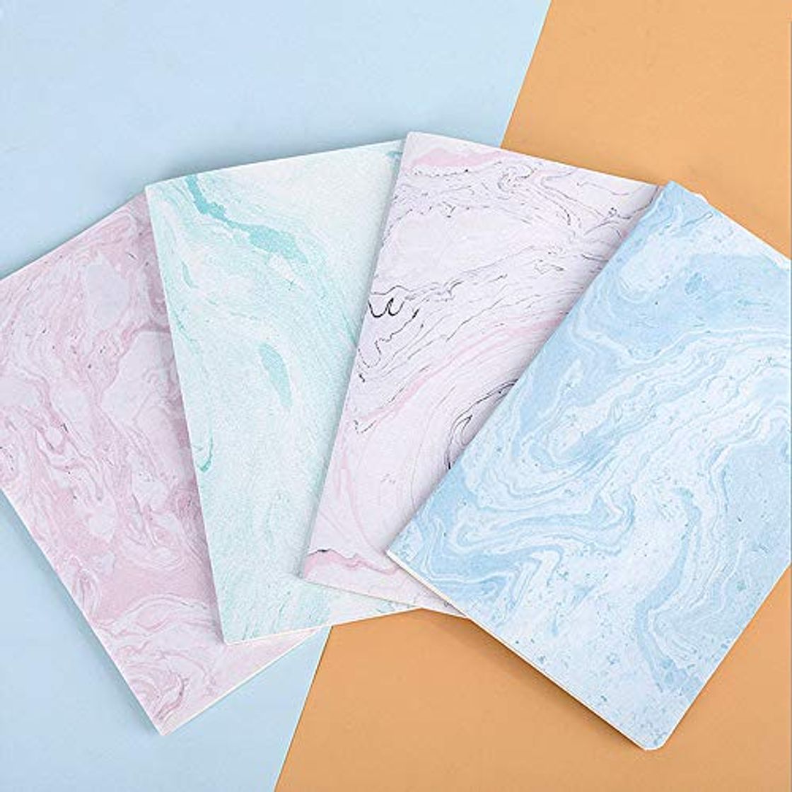 Social Czemo Pack de 4 Cuaderno A5 Libretas Bonitos Bloc de Notas Cuaderno