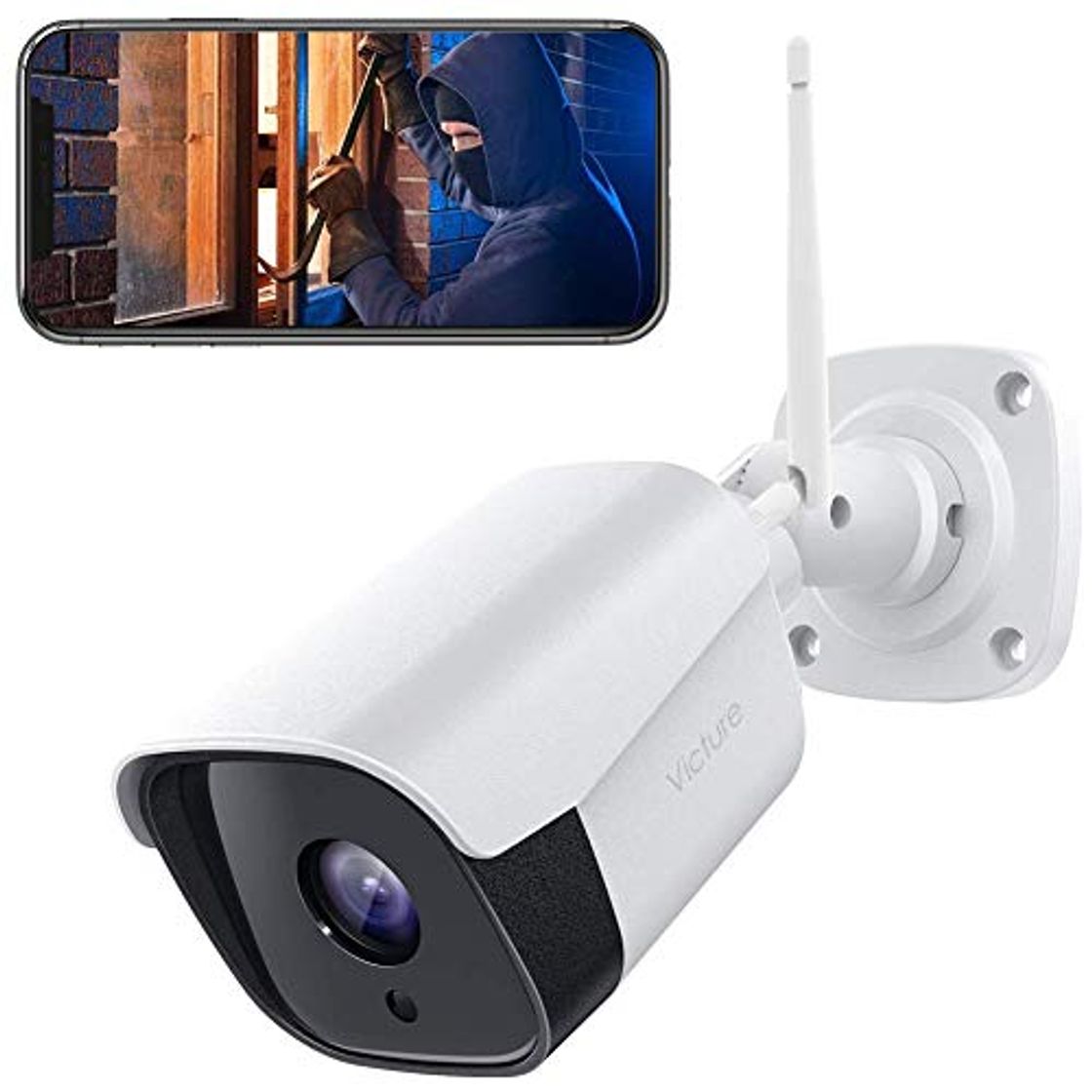 Product Victure FHD 1080P Caja Metálica Cámara IP de Vigilancia WiFi Exterior con