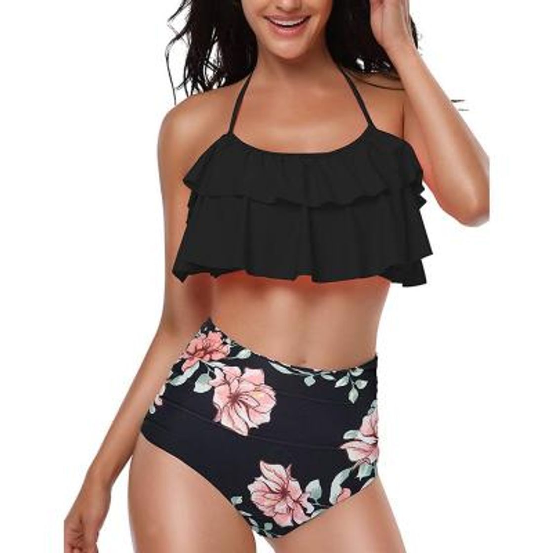 Producto Yuson Girl Conjuntos De Bikini De Talle Alto a Tartán Sexy Retro