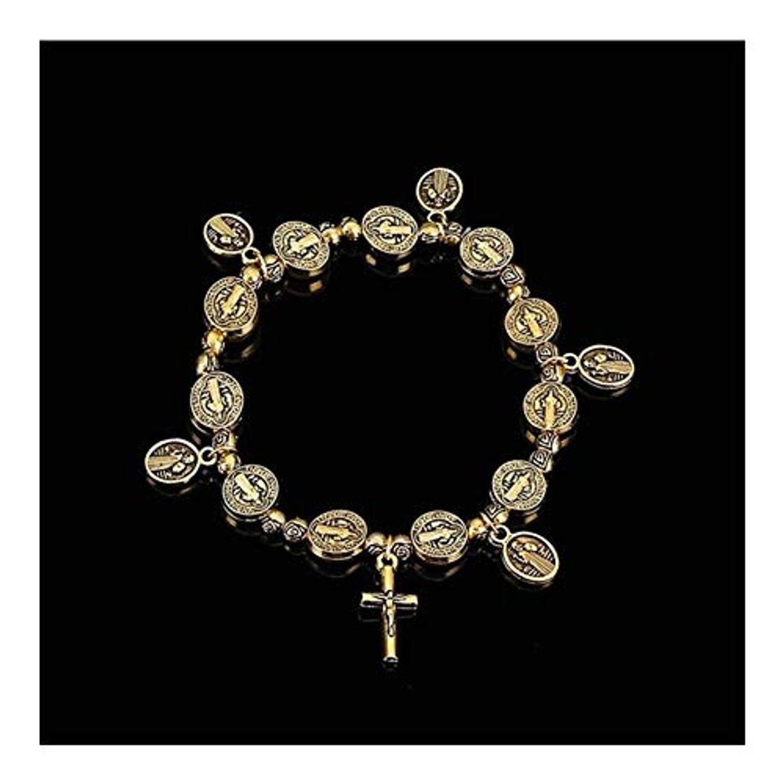 Social Chenyou Pulsera Cruzada de Jesús, Jesús Rose Rose Pulsera Mercy Center Icono