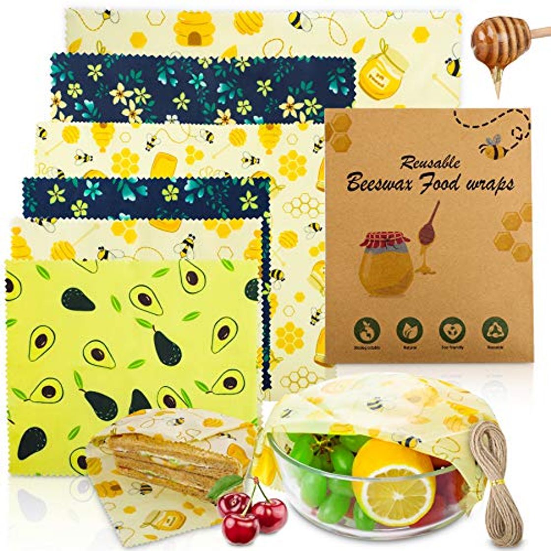 Social Popolic 6 PCS Envolturas Alimentos