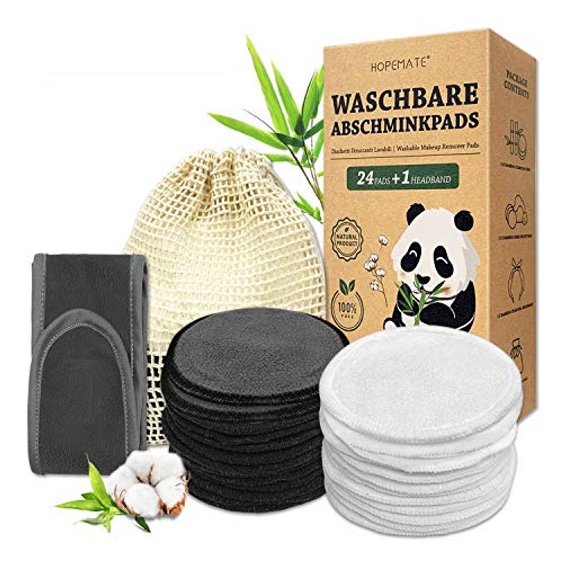 Social 24Pcs Discos Desmaquillantes Reutilizables