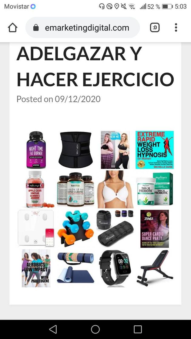 Moda Productos para adelgazar y hacer ejercicio. 