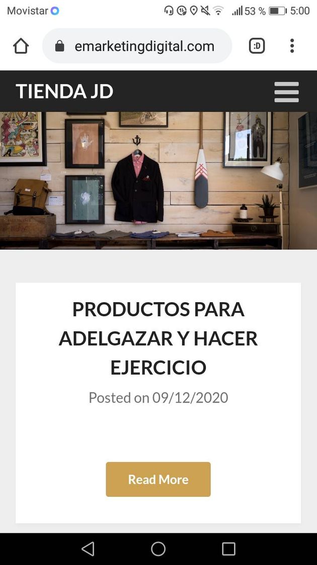 Moda Página web con los mejores Productos Digitales. 