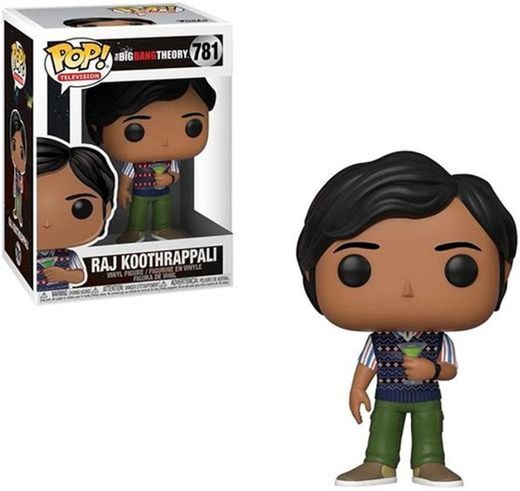 Funko- Pop Vinilo: Big Bang Theory S2: Raj Figura Coleccionable, Multicolor, Talla