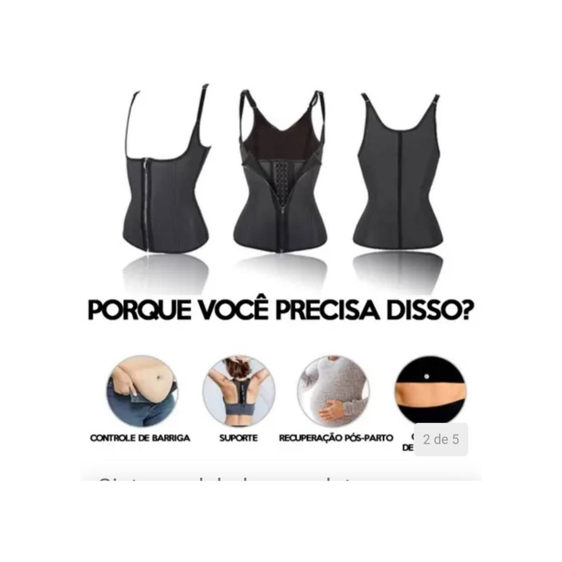 Producto Cinta modeladora com 2 fechos 