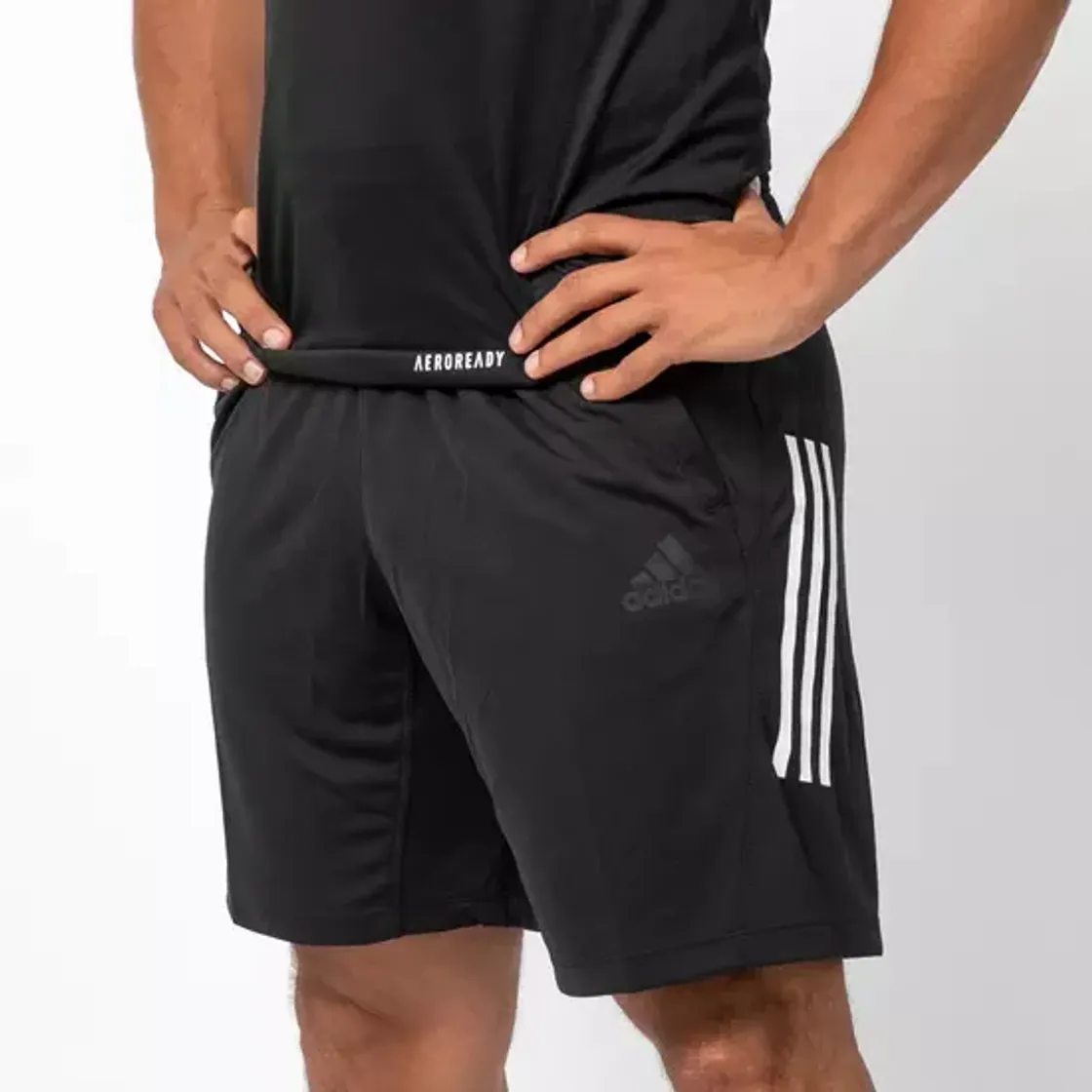 Fashion Adidas Calção Preto WOV 19/20