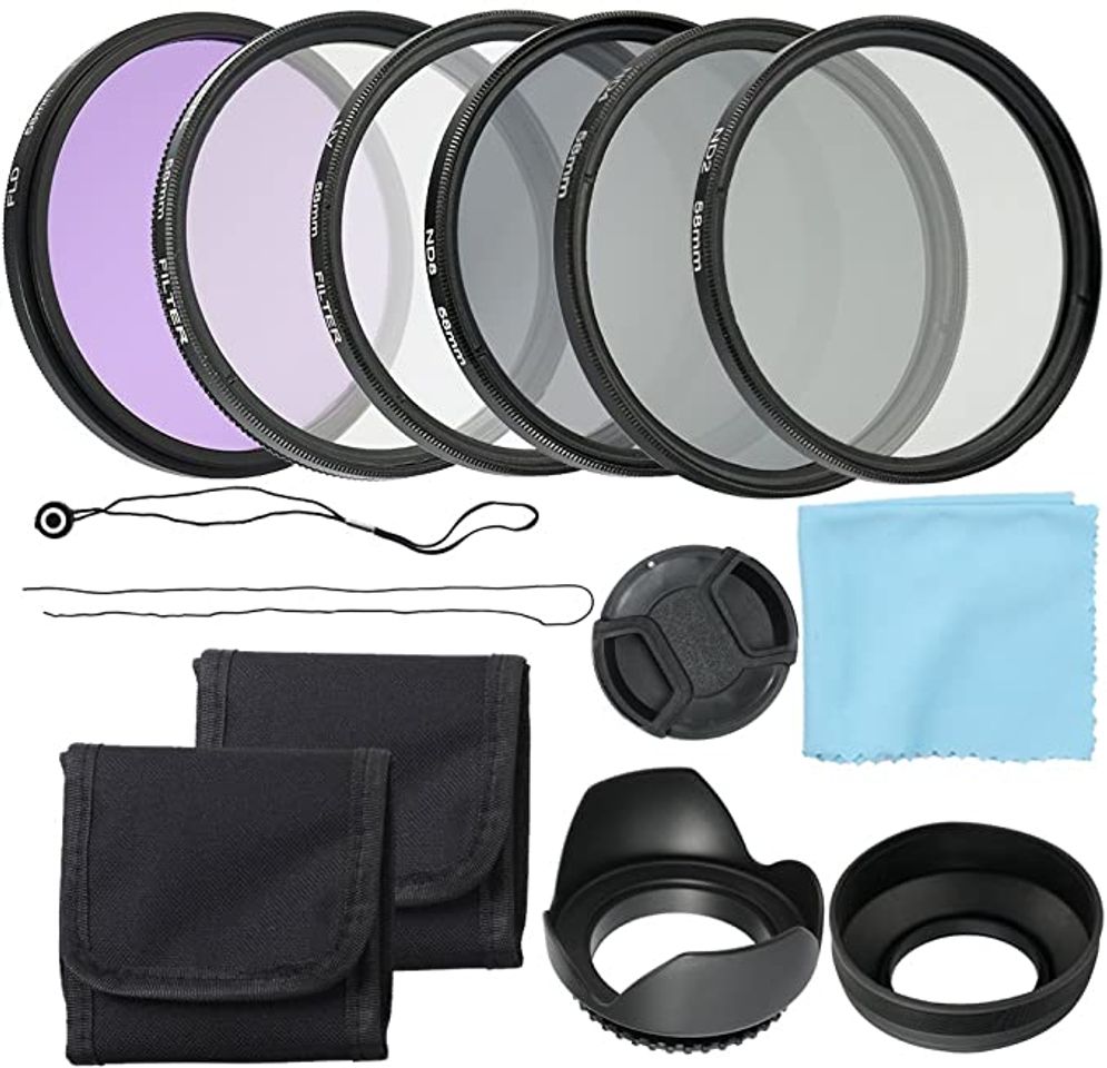 KKmoon Kit de filtros de lentes para câmera profissional UV 