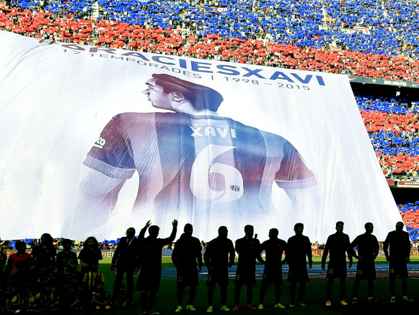 Social Xavi se despide del Barça