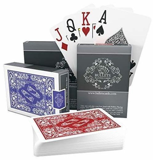 Bullets Playing Cards two decks of waterproof designer poker cards in deluxe