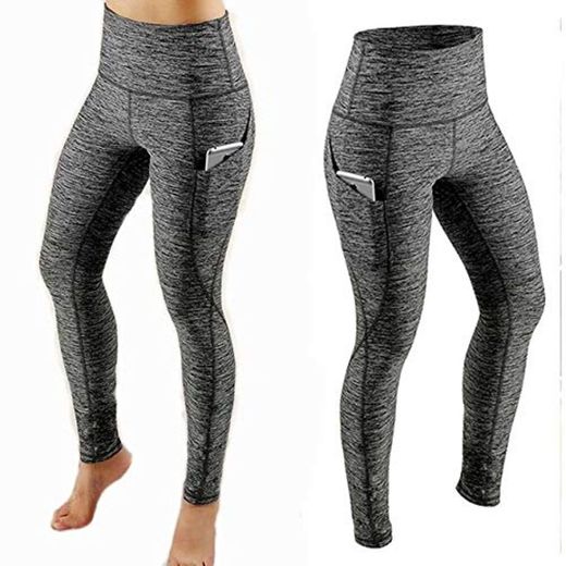 RSZHHL Pantalones de Yoga Calças esportivas de Bolso sólidas