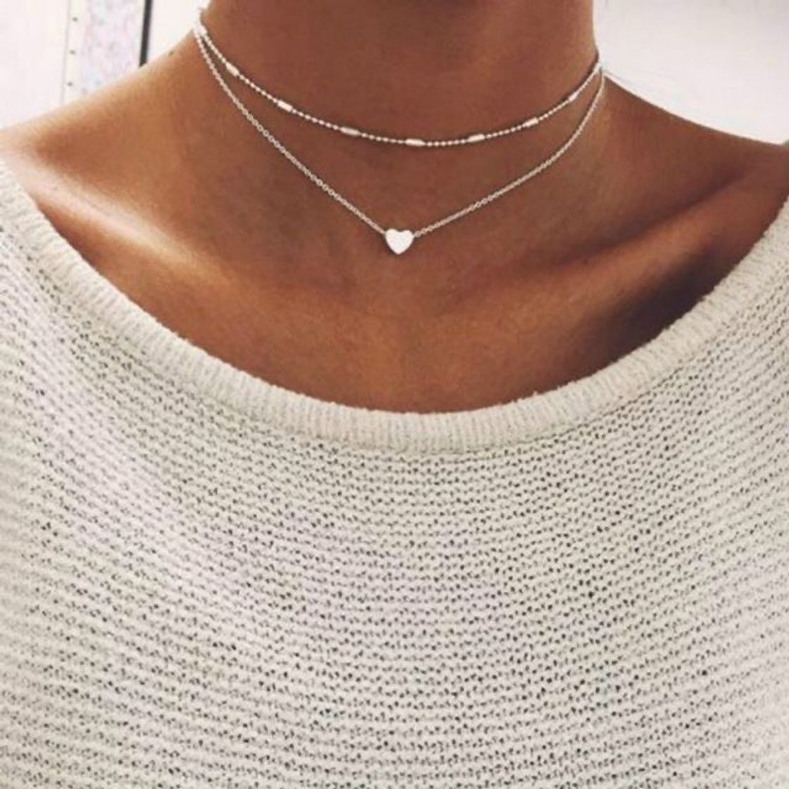 Fashion Choker de prata 