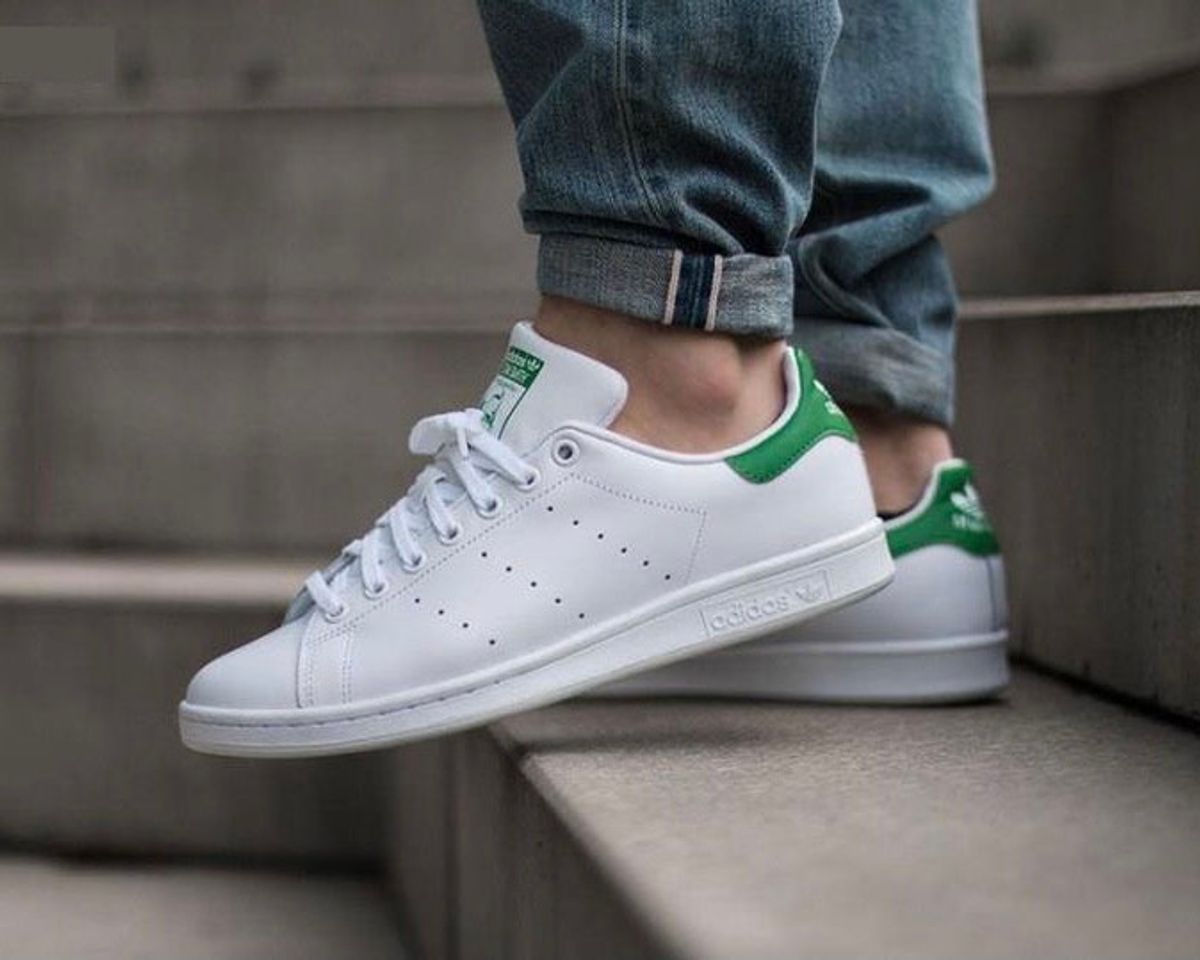 Moda Adidas stan smith Branco / Verde 