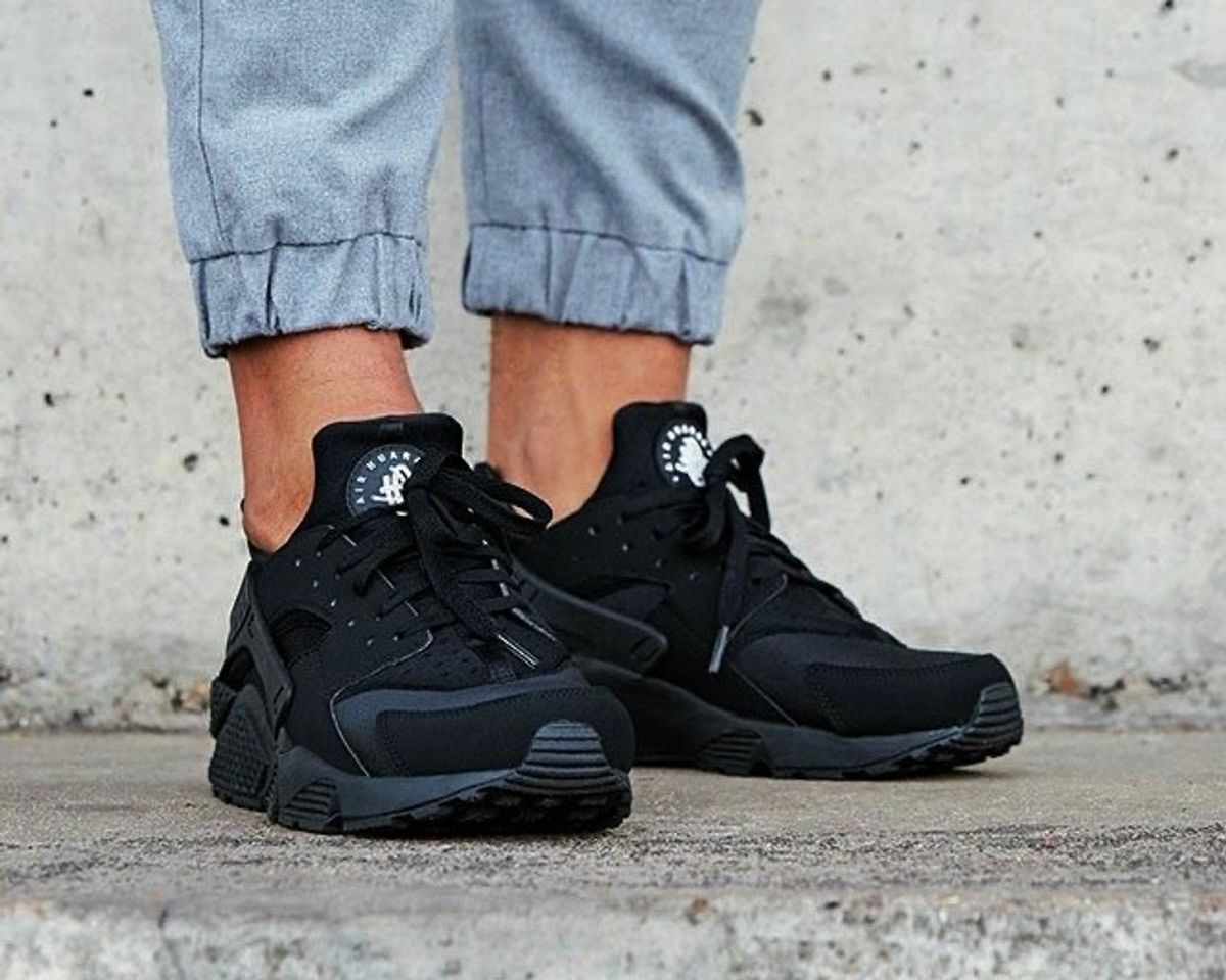 Moda Nike air huarache run Preto