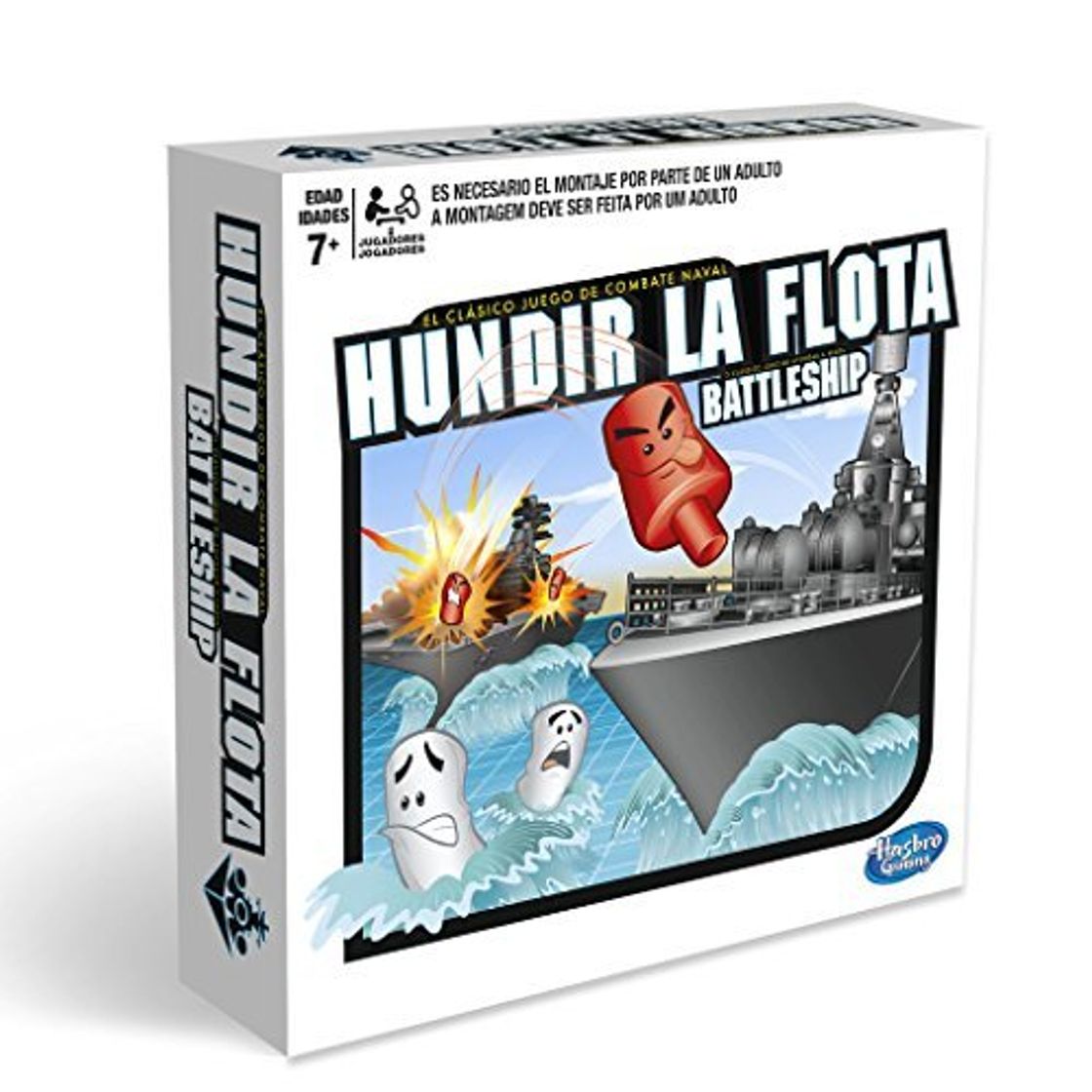 Social Hasbro Gaming- Hasbro Hundir La Flota, Juego de Tablero, Multicolor, única
