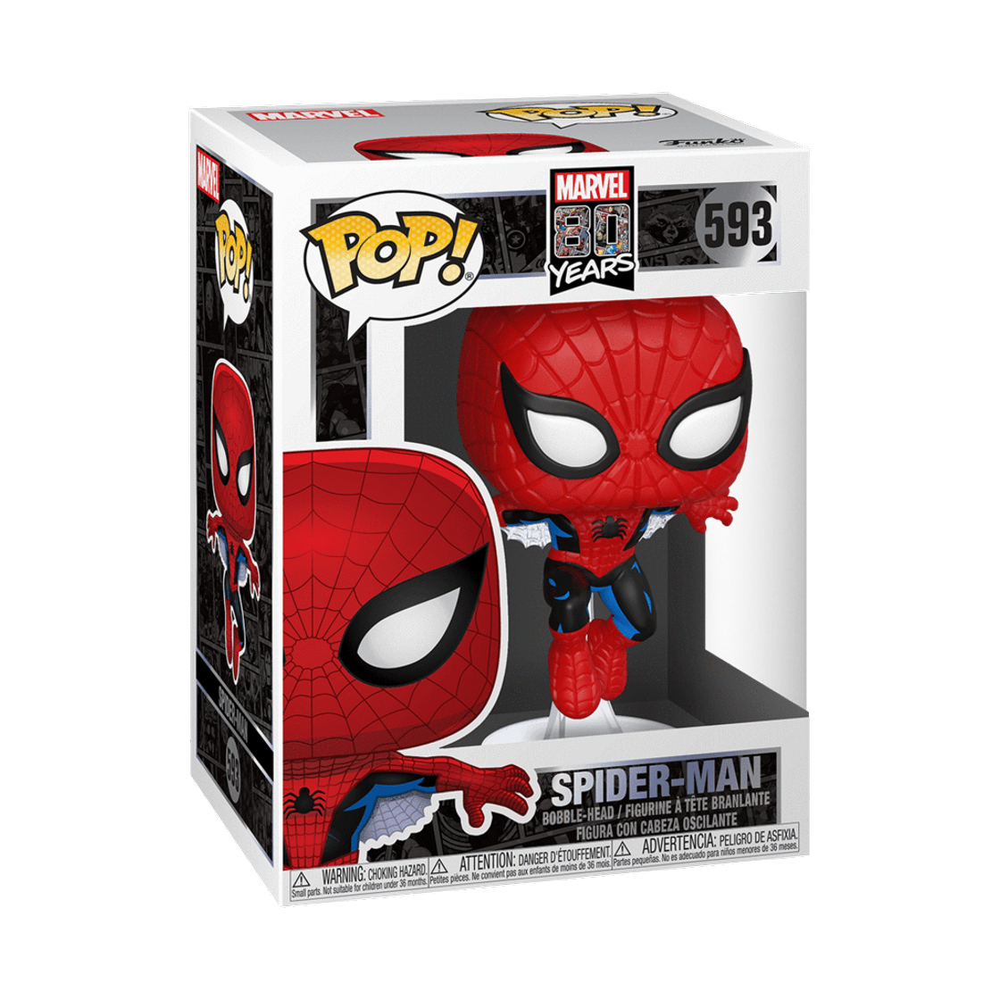 Juego Figura POP Marvel 80th First Appearance Spider