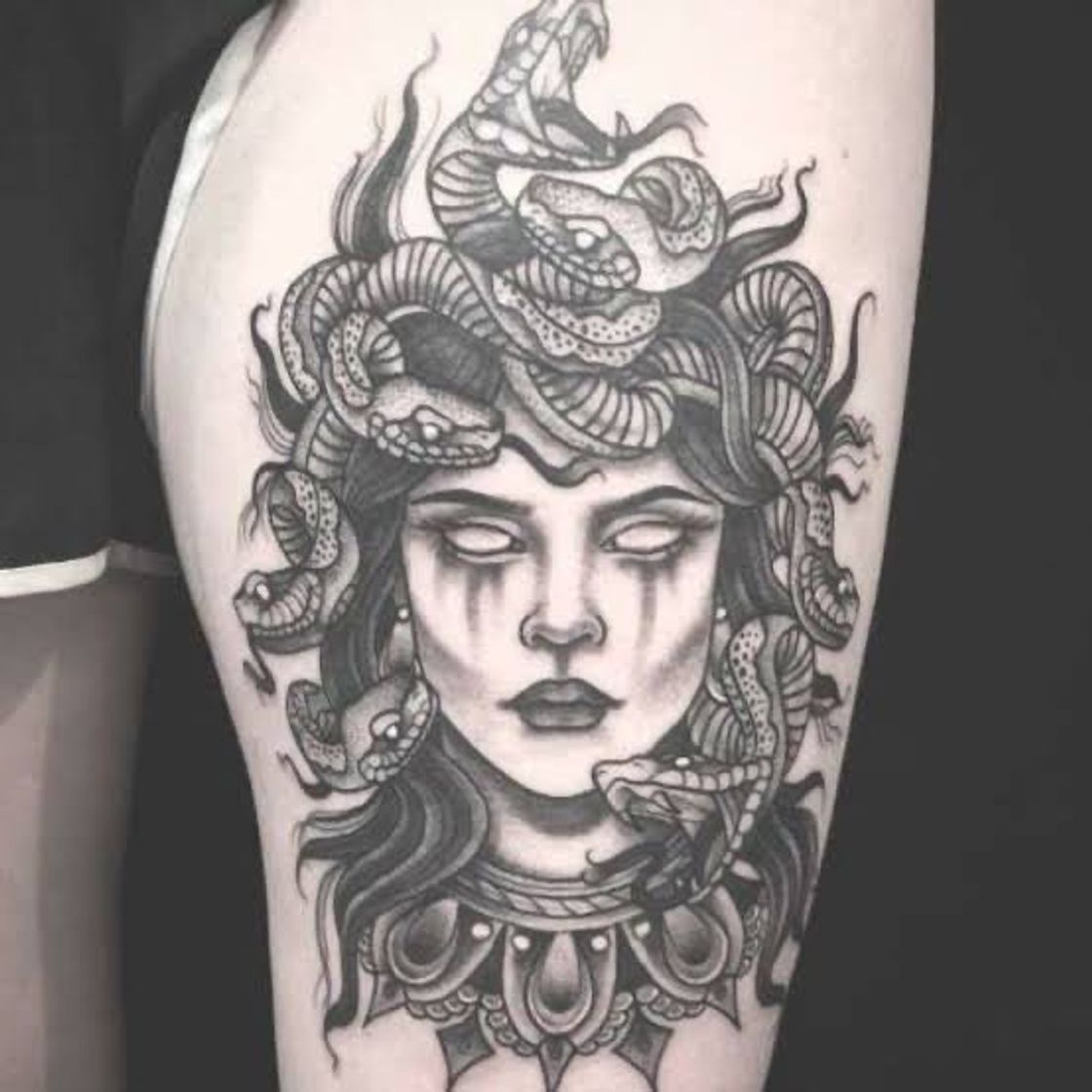 Fashion Tatuagem medusa 