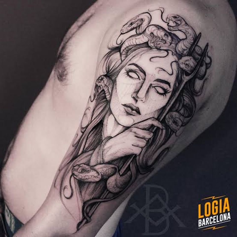 Fashion Tatuagem medusa