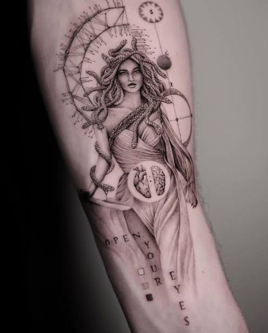 Fashion Tatuagem medusa