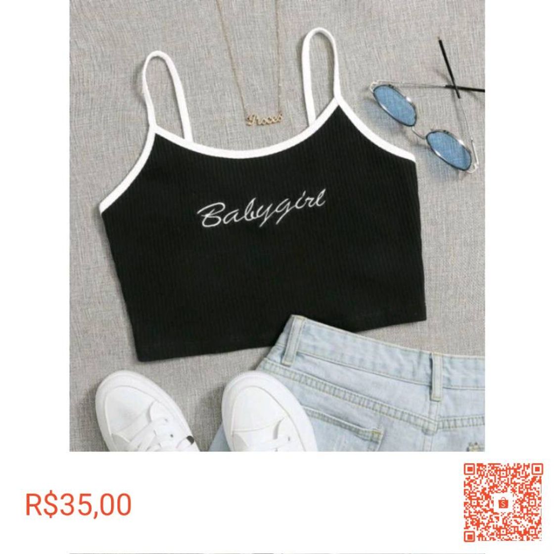 Fashion Cropped top blusa aesthetic tumblr indie