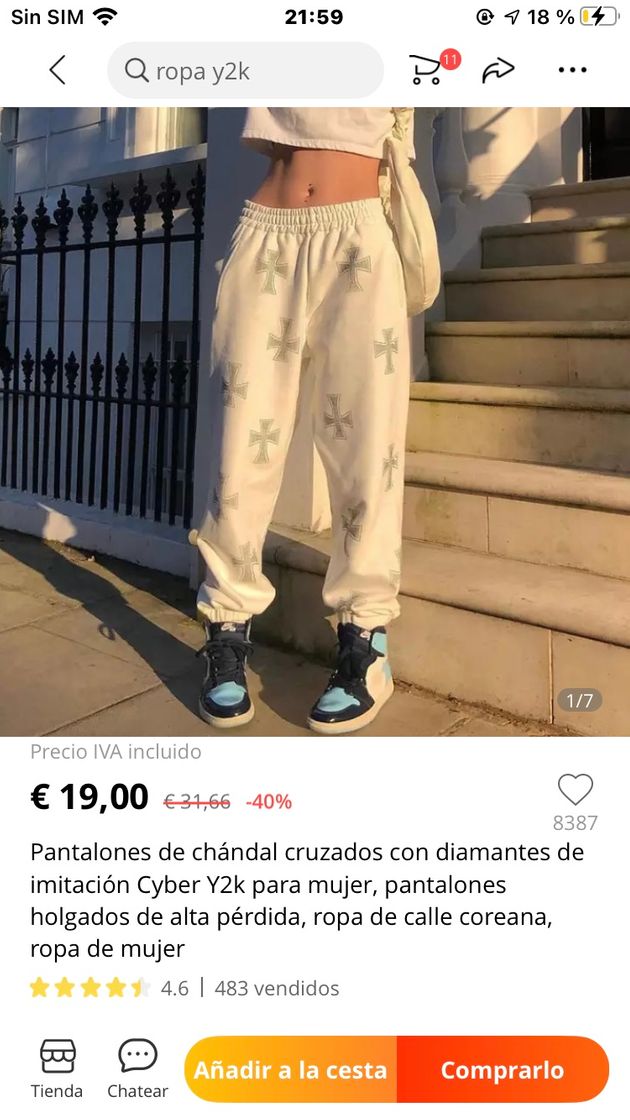 Pantalón chándal Y2K