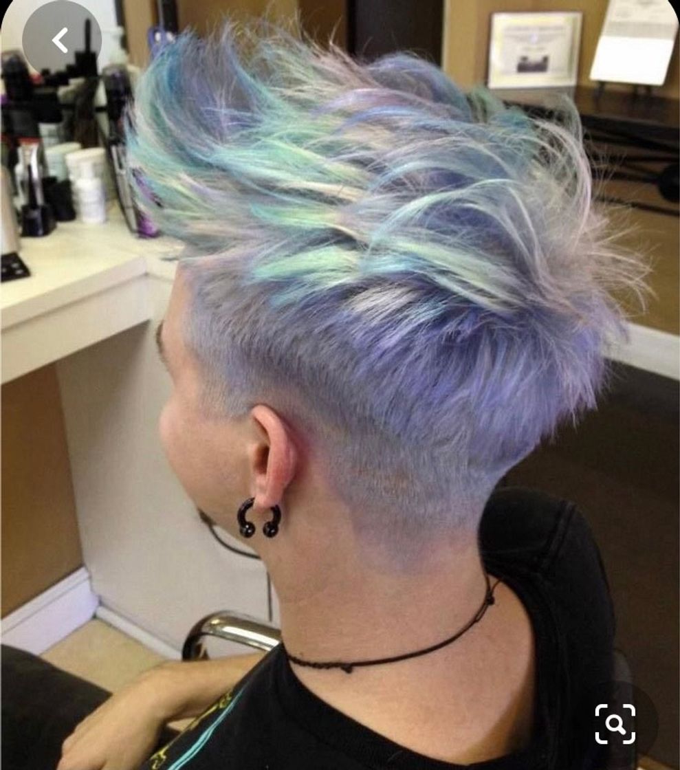 Moda Cabelo holográfico 🤍🌈