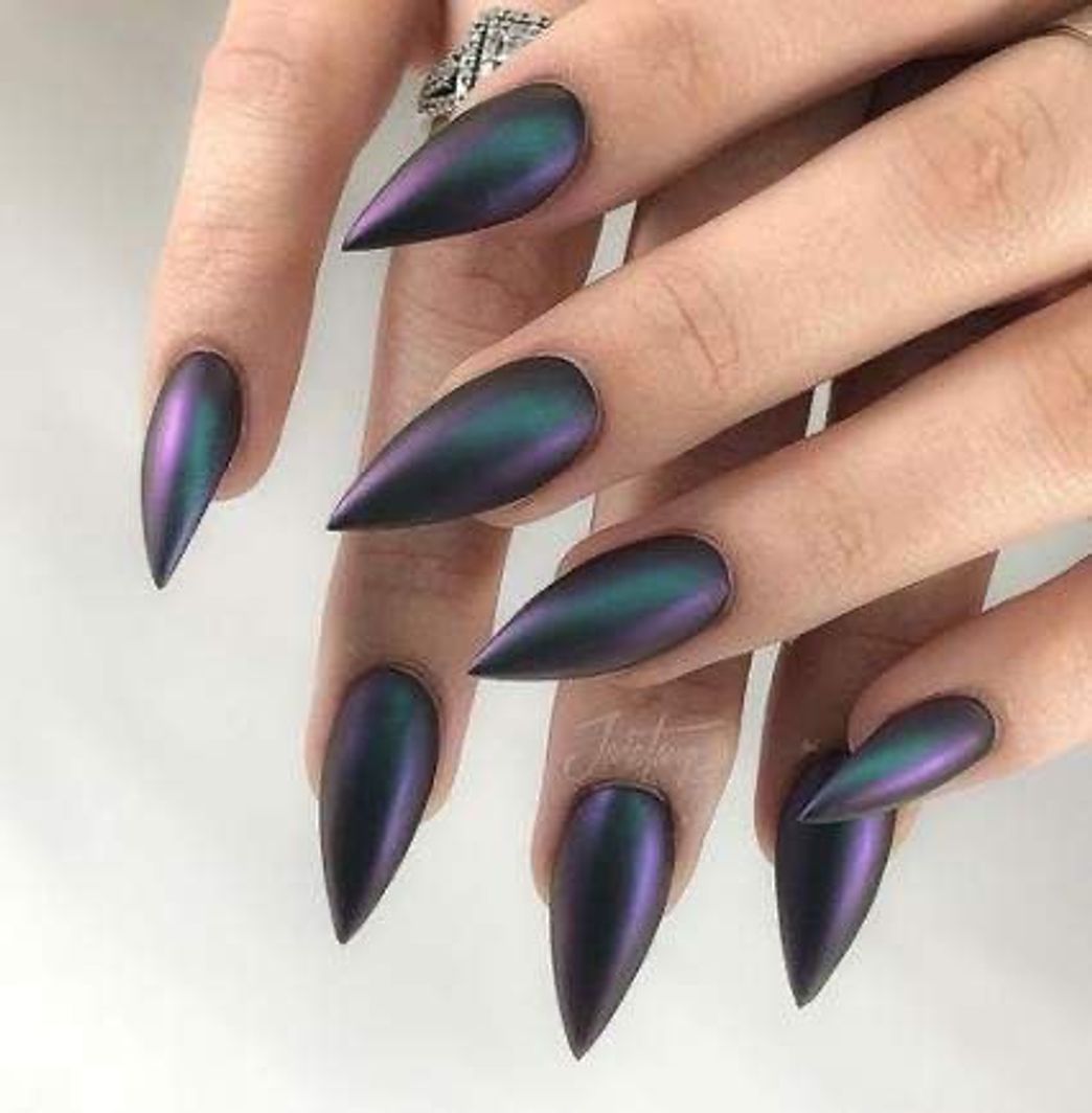 Fashion Unhas holográfica 🖤💙💜