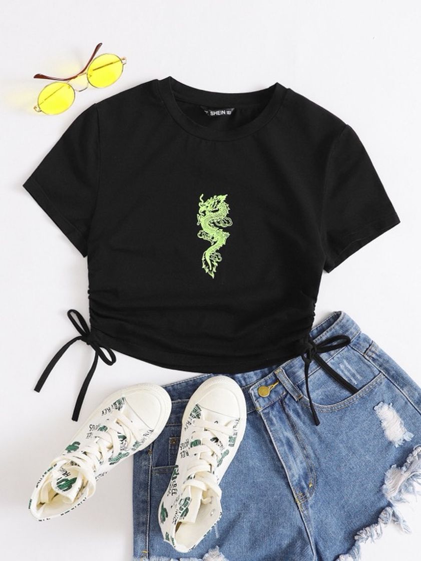 Moda blusinha com dragão na frente 🐉 // R$ 37,90