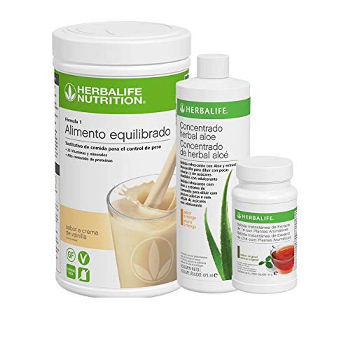 Product Pack AHORRO 3 productos Control de Peso Herbalife. Desayuno nutritivo con complementos