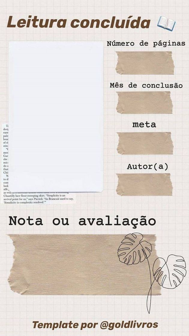 Social Templete leitura 