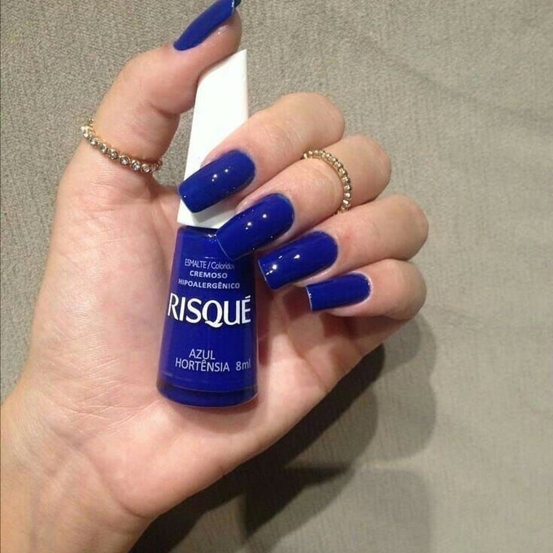 Fashion unha azul