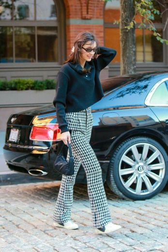 BLACK AND WHITE PANTS