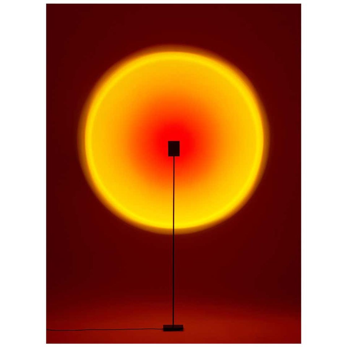 Moda Halo Evo' Sunset Red Floor Lamp/ Color Projector by Mandalaki Studio