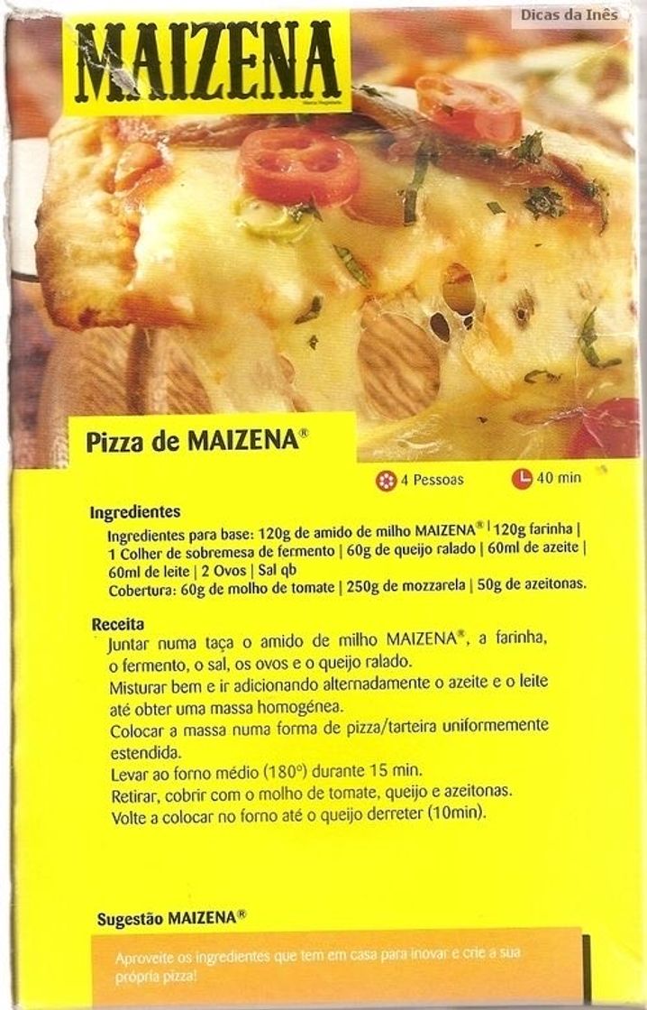 Fashion Pizza de maizena