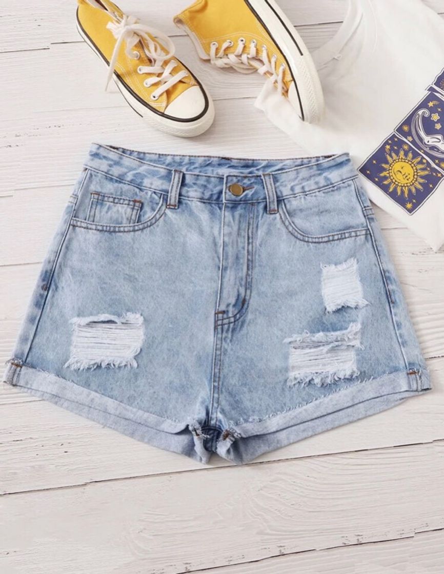 Moda Shorts Jeans 