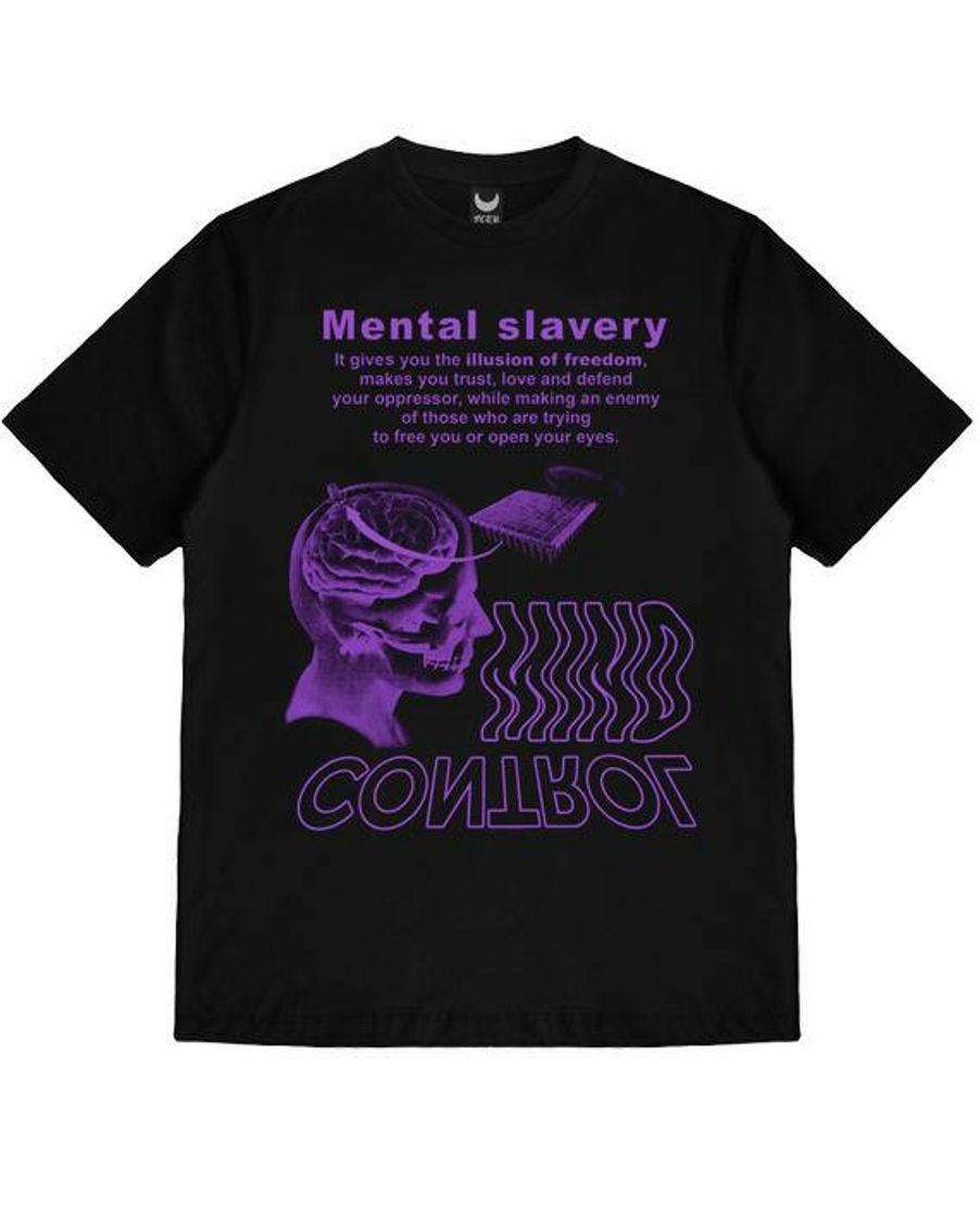 Fashion Camiseta Mental Slavery Roxa – Factoria