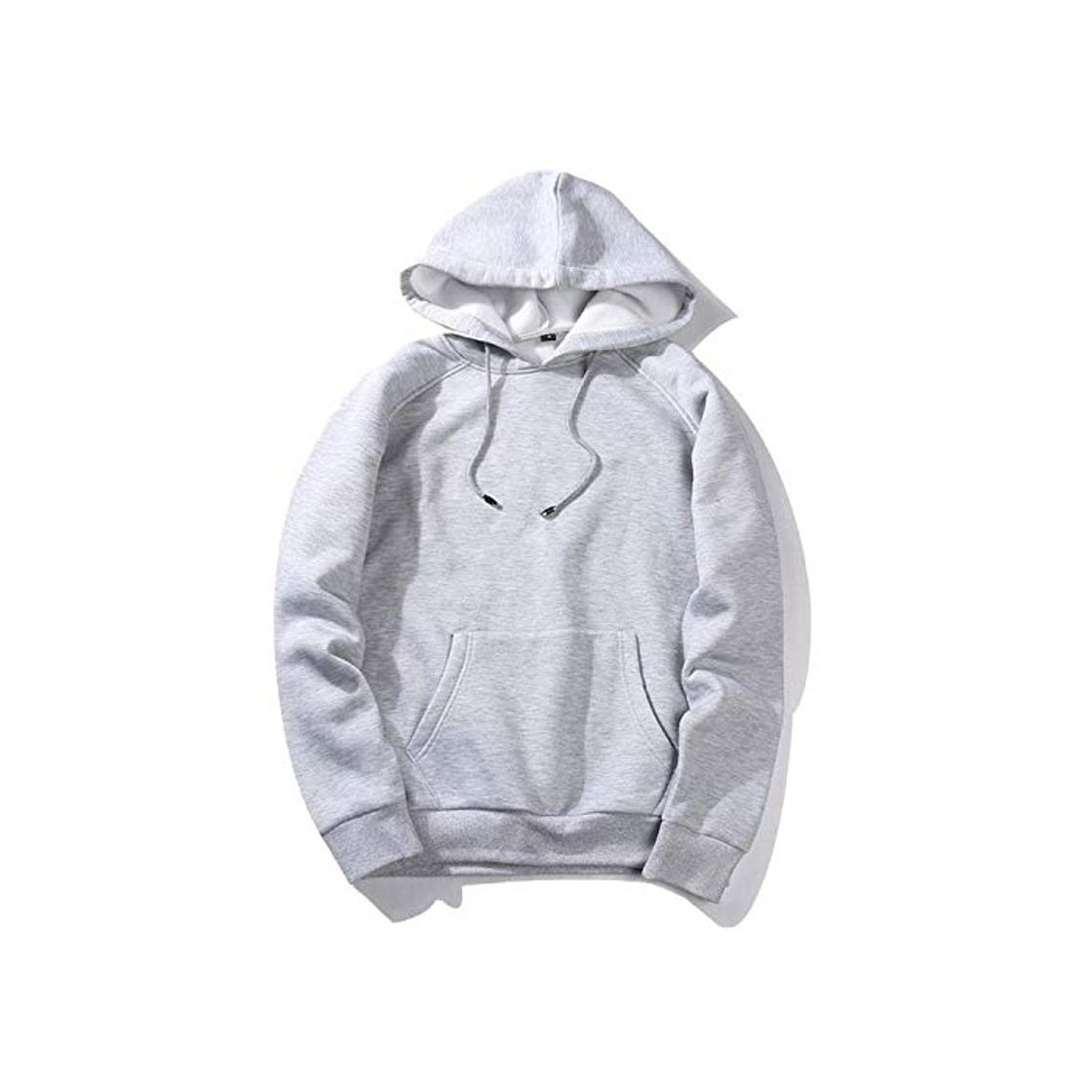 Producto Hopereo Cálido Forro Polar Sudaderas Hombres Sudaderas 2020 Nueva Primavera Otoño Color Blanco Sólido Hip Hop Streetwear Sudadera con Capucha Ropa de Hombre de la UE Szie XXL