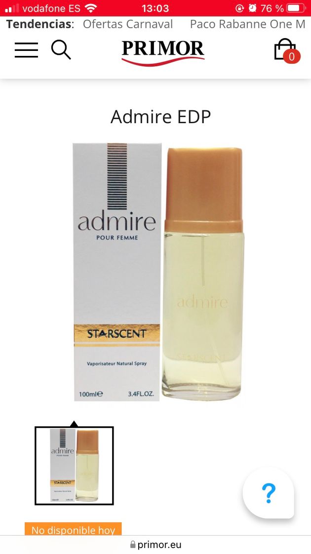 Belleza Admire EDP