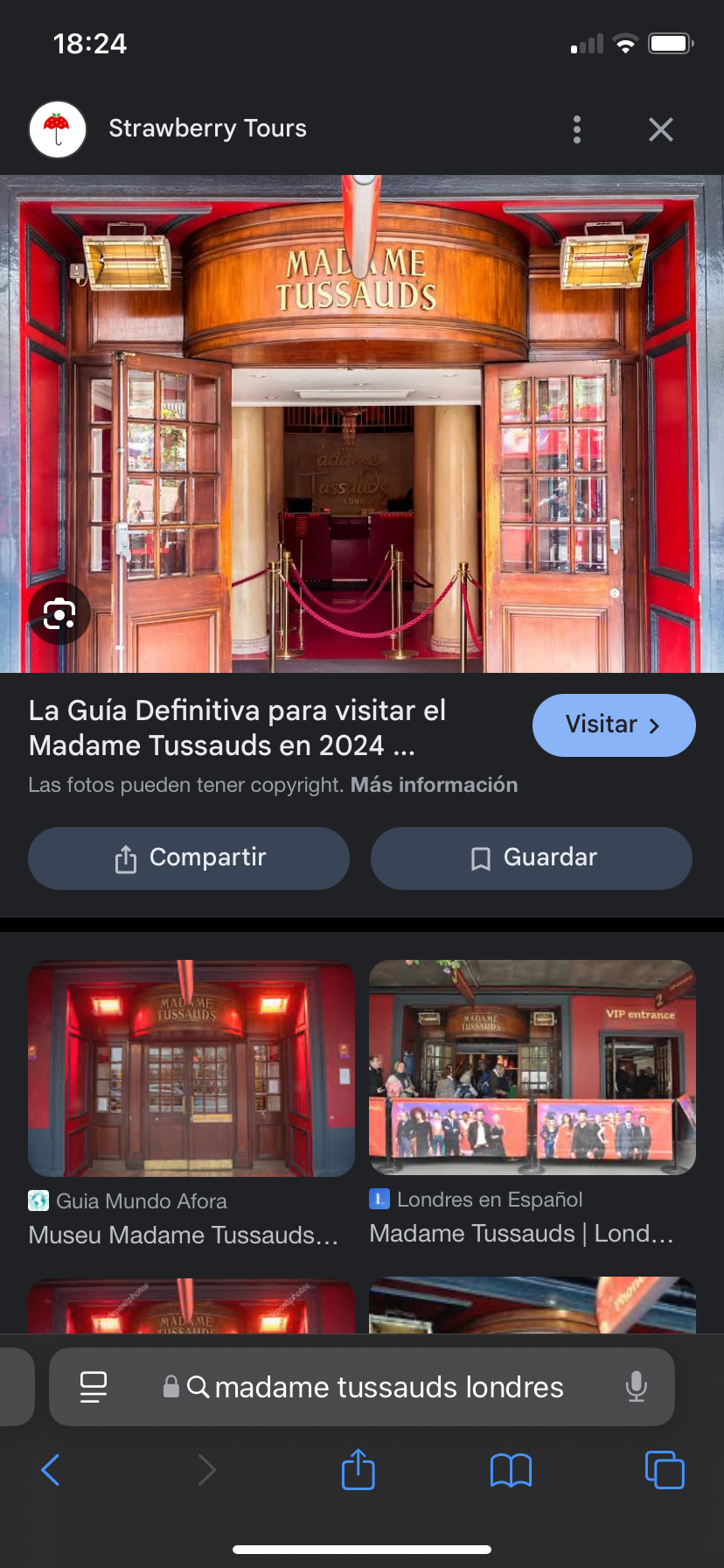 Lugares Madame Tussauds