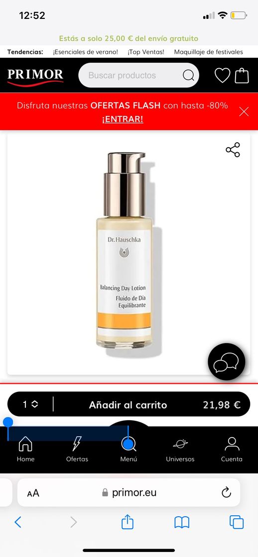 Belleza Fluido de día equilibrante dr hauschka 