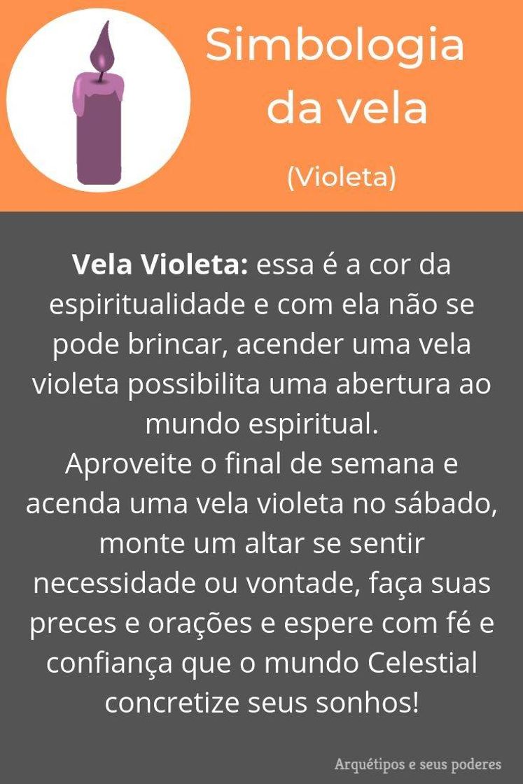 Fashion Simbologia da vela - violeta